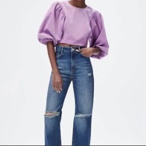 ZARA Fine-Waled Top
